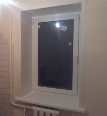 Одностворчатое окно высокого качества - 900x1200 мм. ширина/высота. Вольногорск